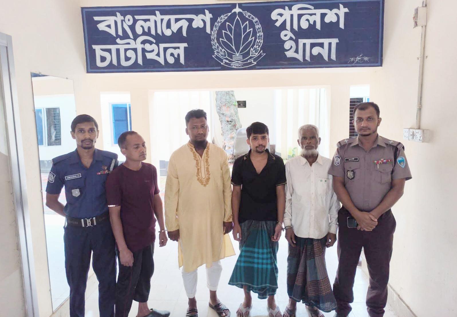 মাদক ও চুরির অপরাধে গ্রেফতারকৃতদের আদালতে প্রেরন.