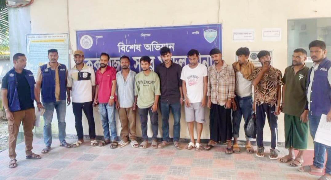কক্সবাজার সদর মডেল থানা পু*লিশের বিশেষ অভিযানে গত ২৪ ঘণ্টায় কক্সবাজার পৌরসভা ও বিভিন্ন ইউনিয়ন এলাকায় অভিযান চালিয়ে ১১ জন আ*সামিকে গ্রে*ফতার